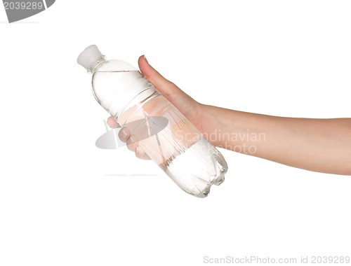 Image of Hand with bottle of water