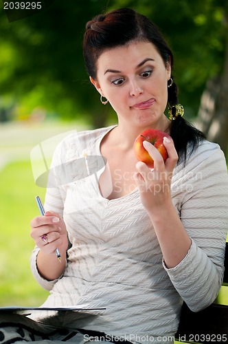 Image of Young business woman