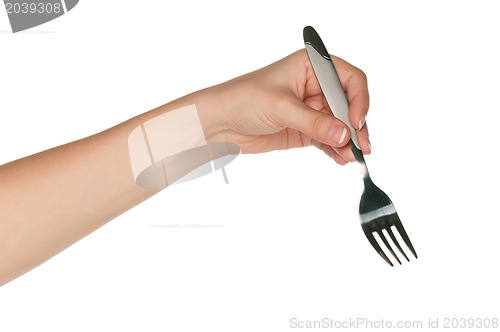 Image of Hand with fork