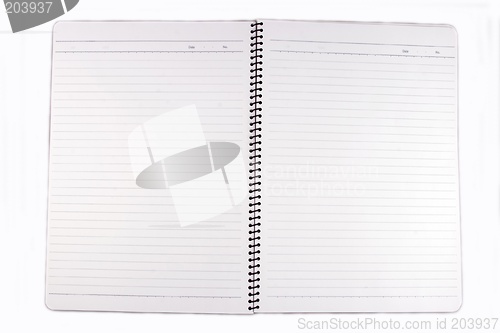 Image of Close up of Spiral Note Book