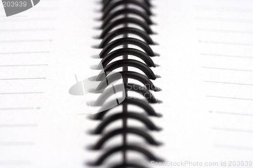 Image of Close up of Spiral Note Book