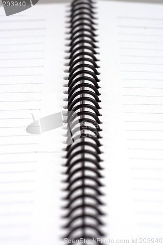 Image of Close up of Spiral Note Book