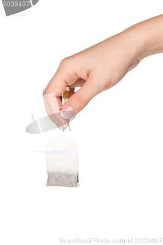 Image of Hand with teabag