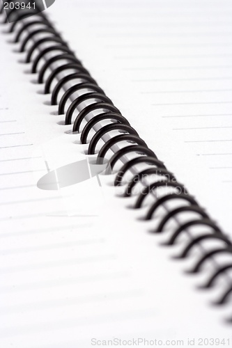 Image of Close up of Spiral Note Book