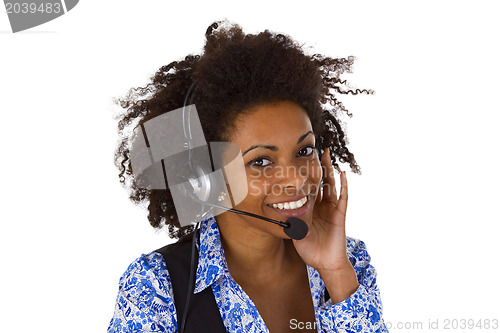 Image of Female customer support operator 