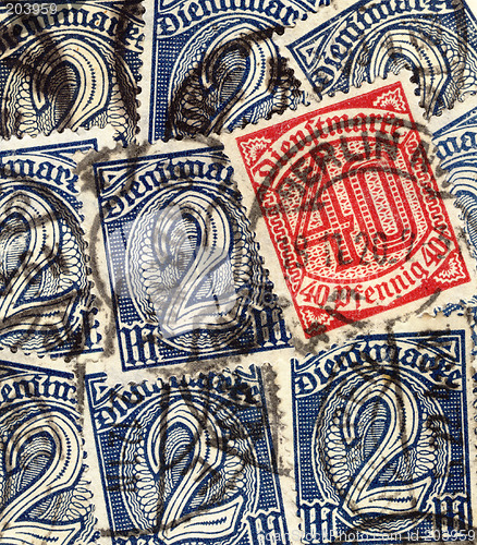 Image of Vintage german stamps