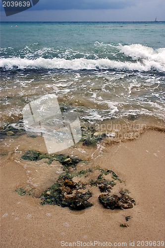 Image of beach rock  in  republica dominicana