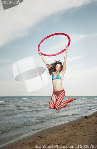 Image of Jump with hula hoop