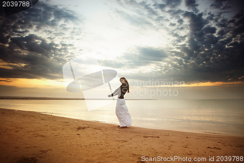 Image of Woman at the sea