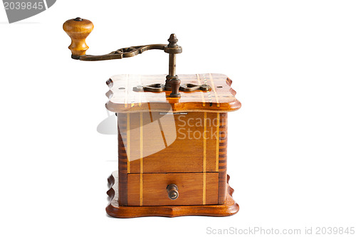 Image of antique coffee mill