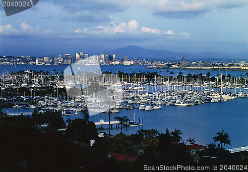 Image of Shelter Island with Downtown San Diego