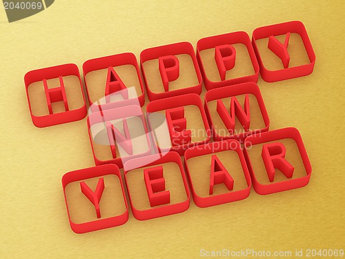 Image of 3D Happy New Year 