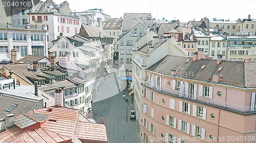 Image of Roofs of Lausanne, Switzerland, in the spring