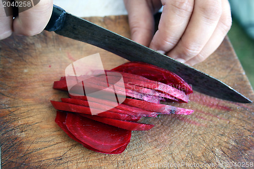 Image of It is sharp beets on disks