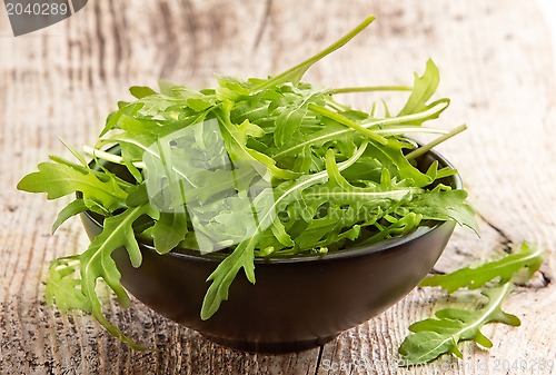 Image of Rucola in black bowl