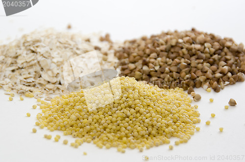 Image of Cereal of oat, buckwheat and millet 