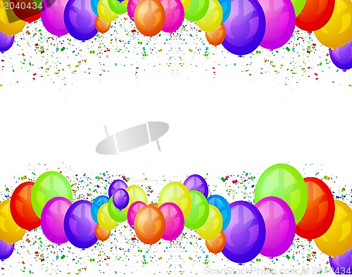 Image of Balloons party background