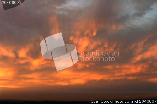 Image of Sunset with clouds