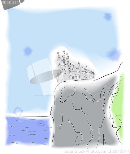 Image of Castle on the cliff by the sea