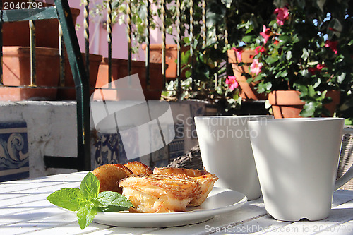 Image of Tasty cakes in Portugal style