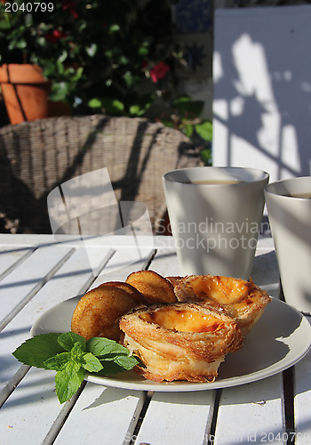 Image of Tasty cakes in Portugal style 