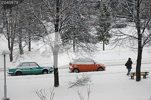 Image of Winter in town