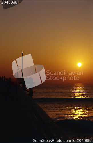 Image of Pier at sunset