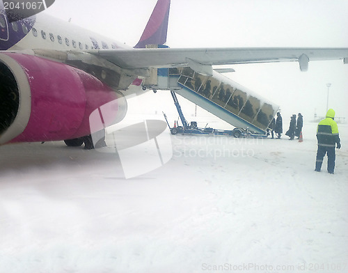 Image of Airport in snowstorm