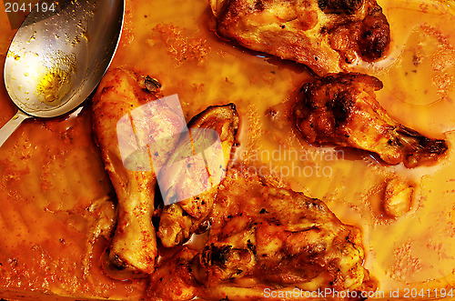 Image of fried chicken wings and legs 