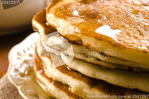 Image of Pancakes with syrup