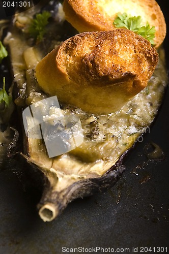 Image of Baked stuffed eggplant