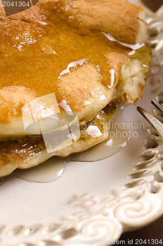 Image of Pancakes with syrup