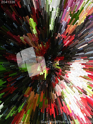 Image of Multi-coloured explosion