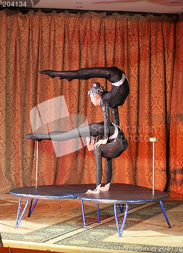 Image of Two balancing acrobats