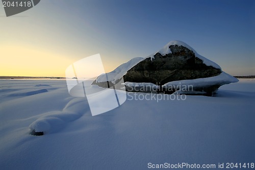 Image of winter sunset