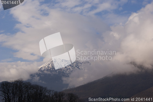 Image of Cloudy day in the mountains