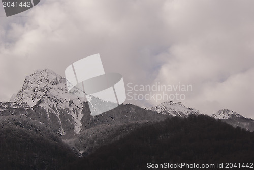 Image of Cloudy day in the mountains