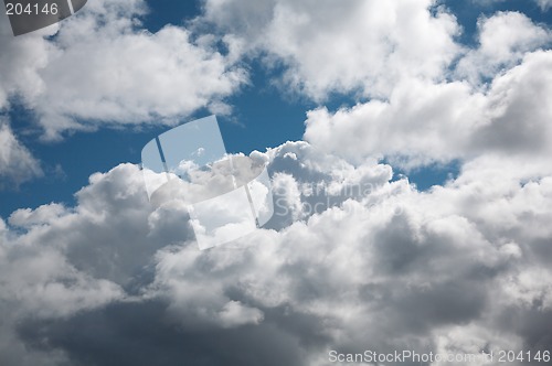 Image of Cumulus clouds