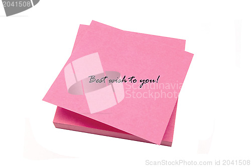Image of Red memo paper
