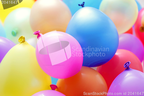 Image of multicolor balloons