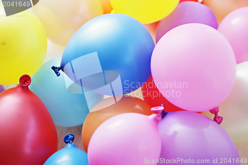 Image of multicolor balloons