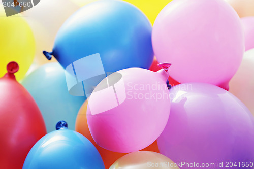 Image of multicolor balloons