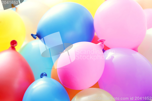 Image of multicolor balloons