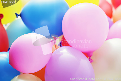 Image of multicolor balloons