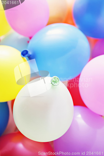 Image of multicolor balloons