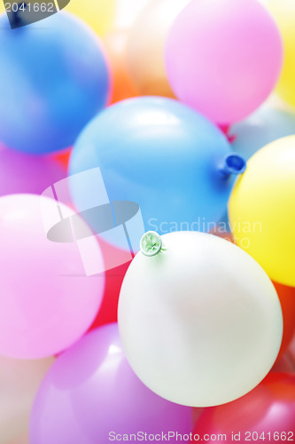 Image of multicolor balloons