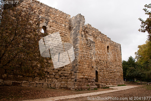 Image of medieval,  castle near jerusalem