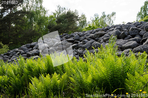 Image of Detail of burial cairn