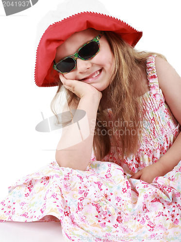 Image of Cute funny little girl