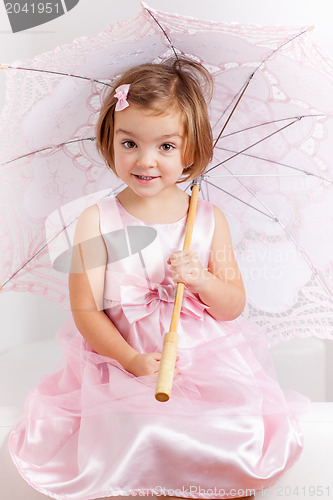 Image of Cute playful little princess